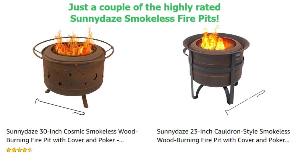 Sunnydaze Smokeless Fire Pits Examples 1 Sunnydaze Fire Pits SMOKELESS