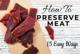 How to Preserve Meat